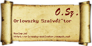 Orlovszky Szalvátor névjegykártya